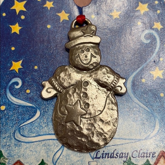 Lindsey Claire fine Pewter Christmas Ornament - Picture 2 of 6